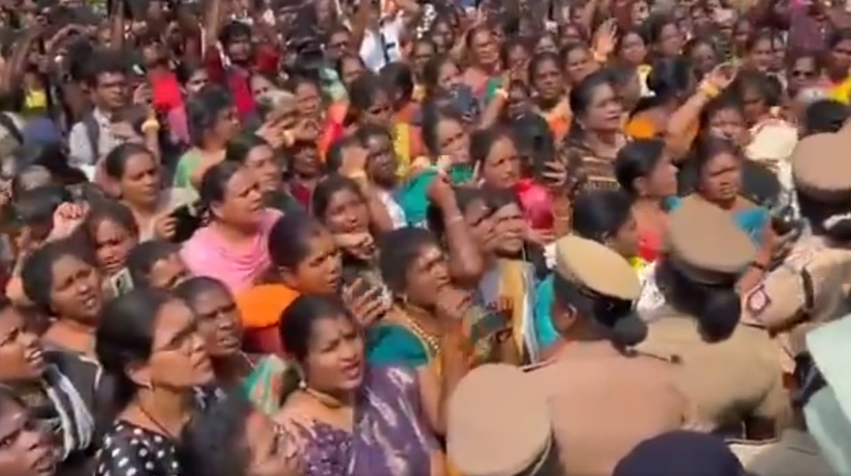 Tamil Nadu Anna assault case: BJP women members stage protest seeking justice for student, detained
