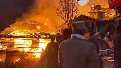 Himachal Fire Incident Houses burnt due to fire in Tandi village of Banjar valley in Kullu district