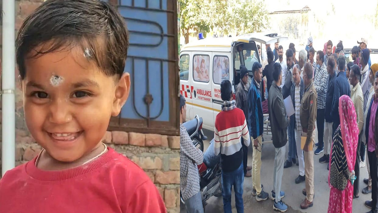 Kekri News : Grand father and grand daughter crushed by a speeding dumper, both died on the spot