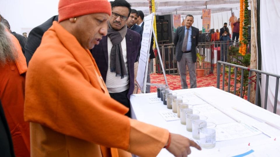 CM Yogi launches water purification project in Gorakhpur
