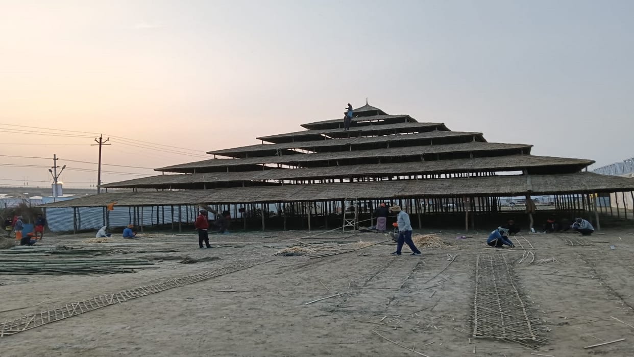 Mahakumbh: A confluence of knowledge, devotion and renunciation in a seven-storey thatched hut