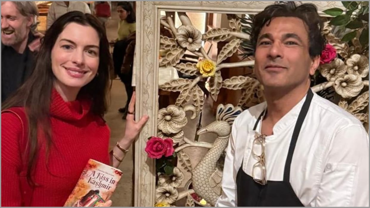 Chef Vikas Khanna presents special things to Anne Hathaway know what he gifted her
