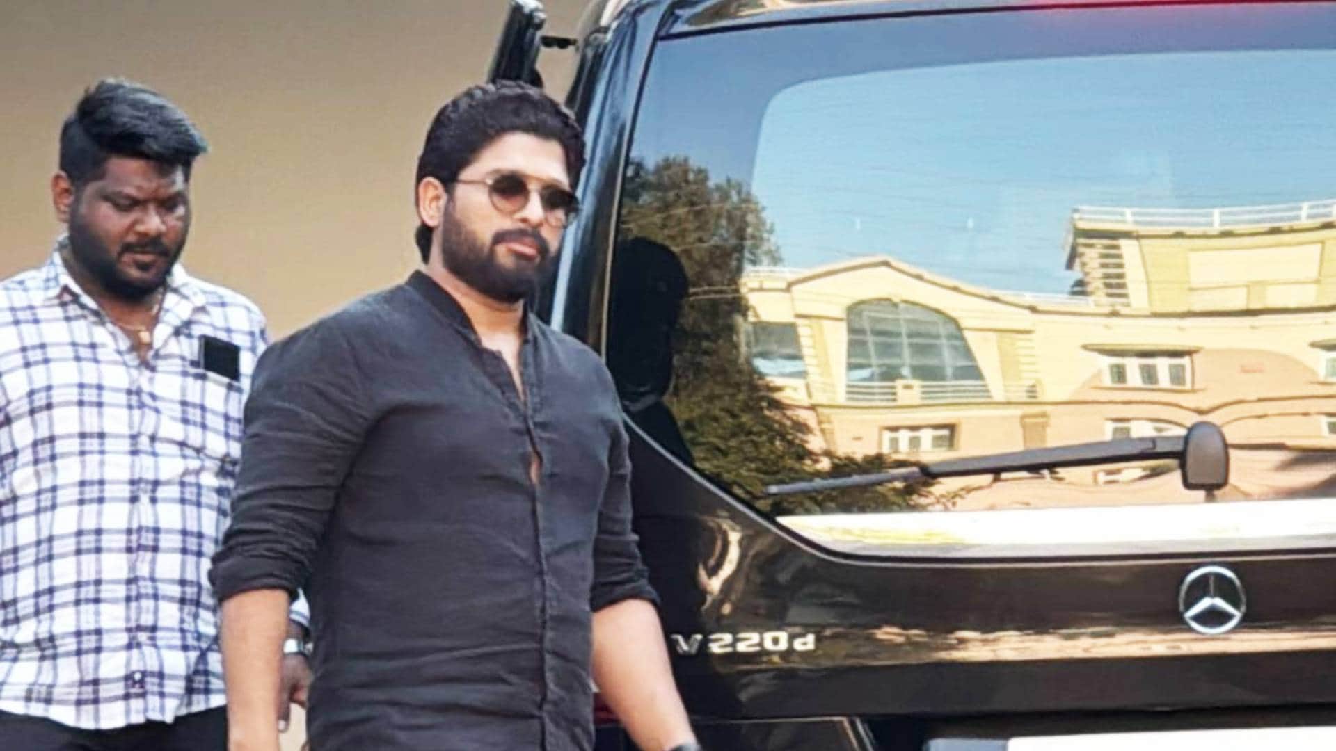 Allu Arjun new look viral as he Arrives at Hyderabad Nampally court after Regular Bail in Pushpa 2 Stampede