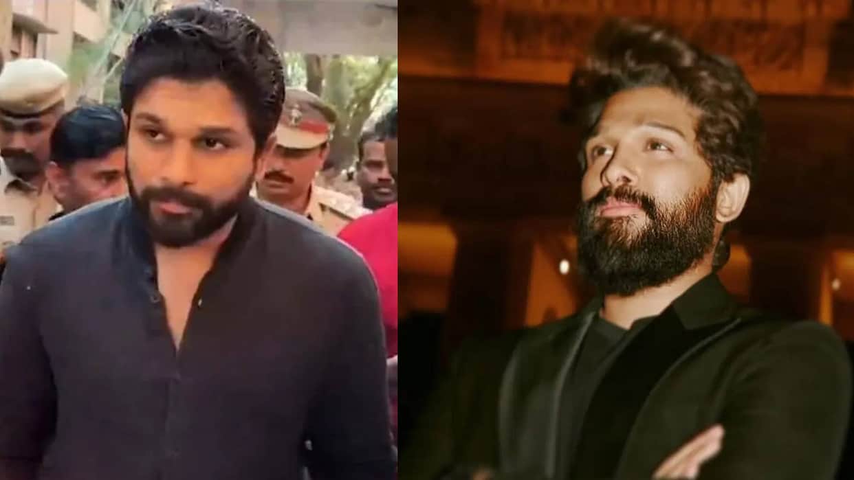 Allu Arjun new look viral as he Arrives at Hyderabad Nampally court after Regular Bail in Pushpa 2 Stampede