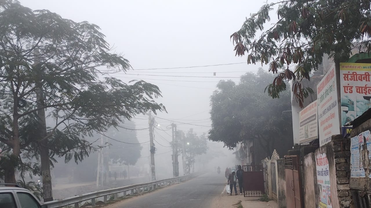 पटना में घना कोहरा देखने को मिला।