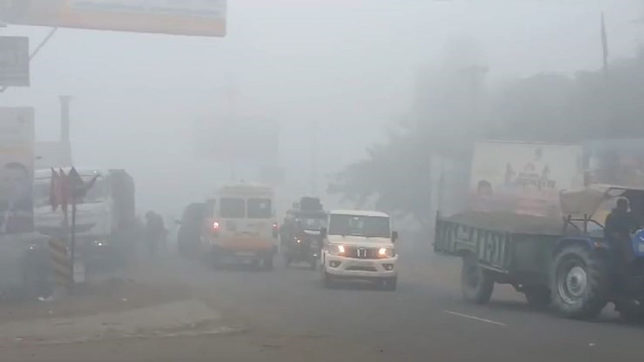 dense fog in bareilly visibility zero in Kheri people shivering due to the cold