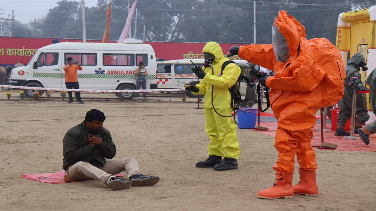 Fire broke out after chemical leakage, explosion due to radiation in the fair