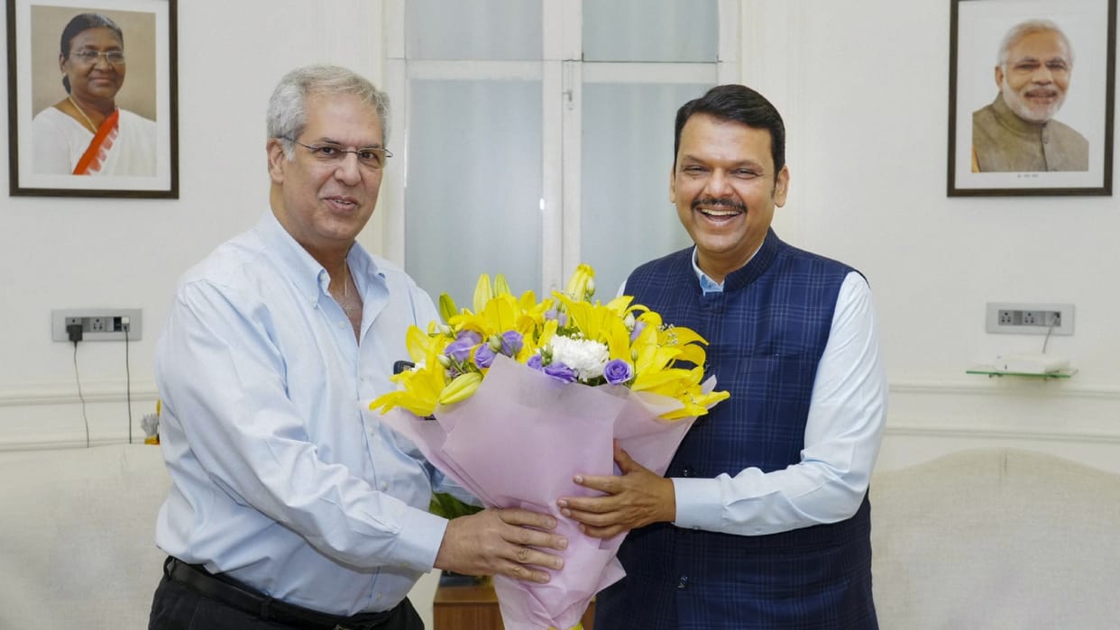 Tata Trusts chairman Noel Tata meets Maharashtra CM Fadnavis