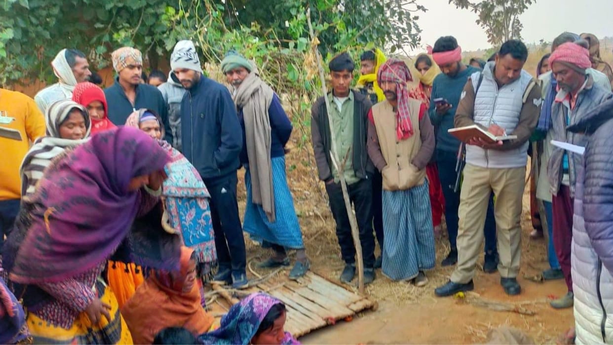 Blood of relations minor grandson killed his grandparents with an axe