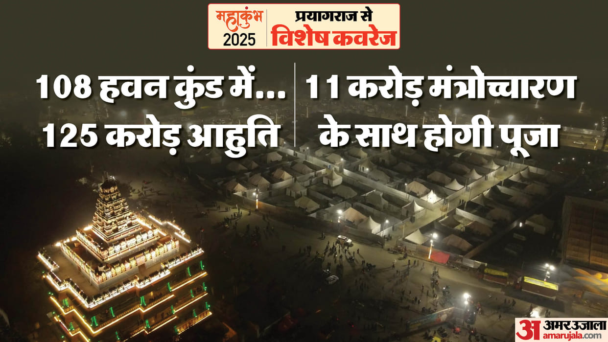Prayagraj Maha Kumbh 2025 Mouni Baba Camp Preparations Rudraksha And  Trishuls for Dwadash Jyotirling