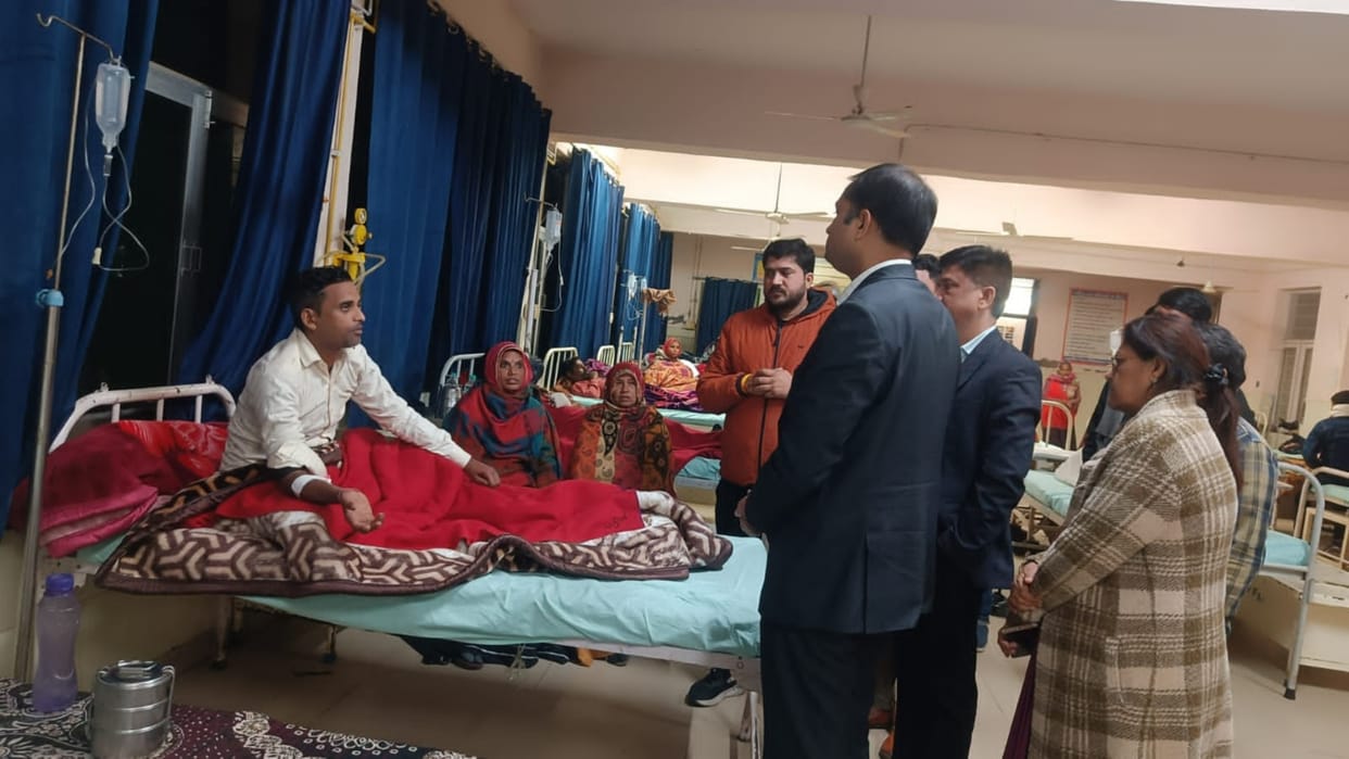 Kekri News: Ajmer District Collector visited Kekri, inspected night shelter and Annapurna Kitchen