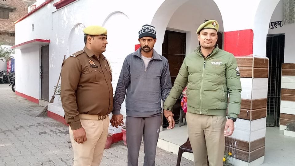 accused Salim arrested who firing at CO Anuj Chaudhary