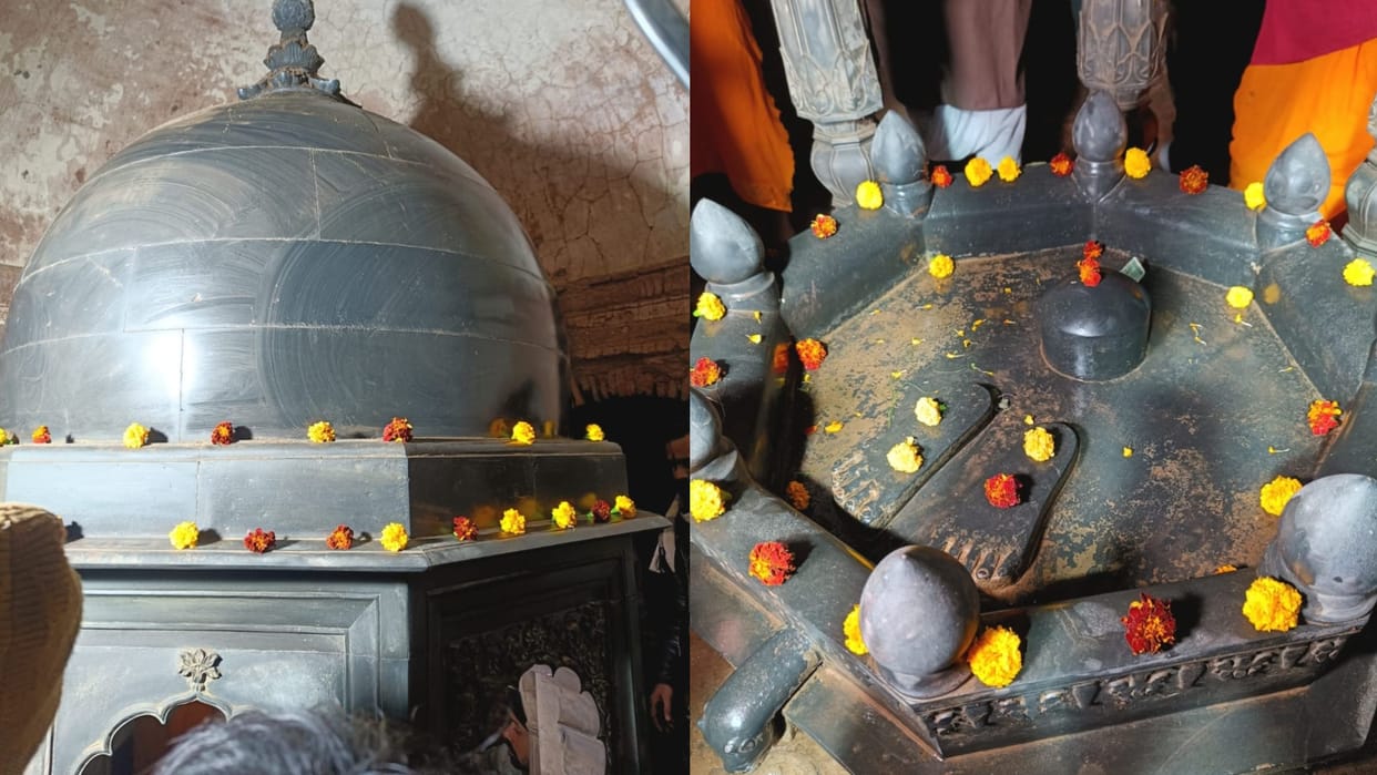 Bihar News : Shivling with temple under land recovered in excavation in math patna city bihar