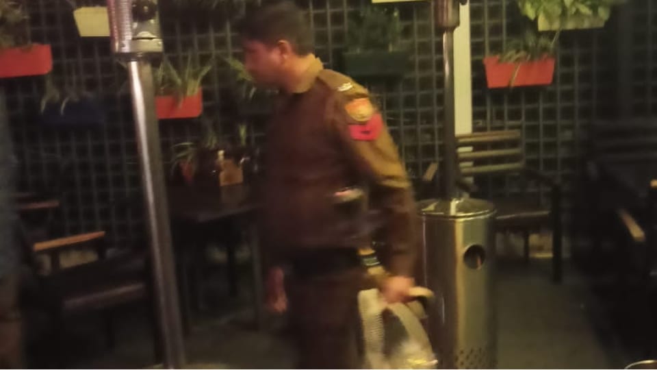 Hookah was being served in a club in Panchkula, police raided