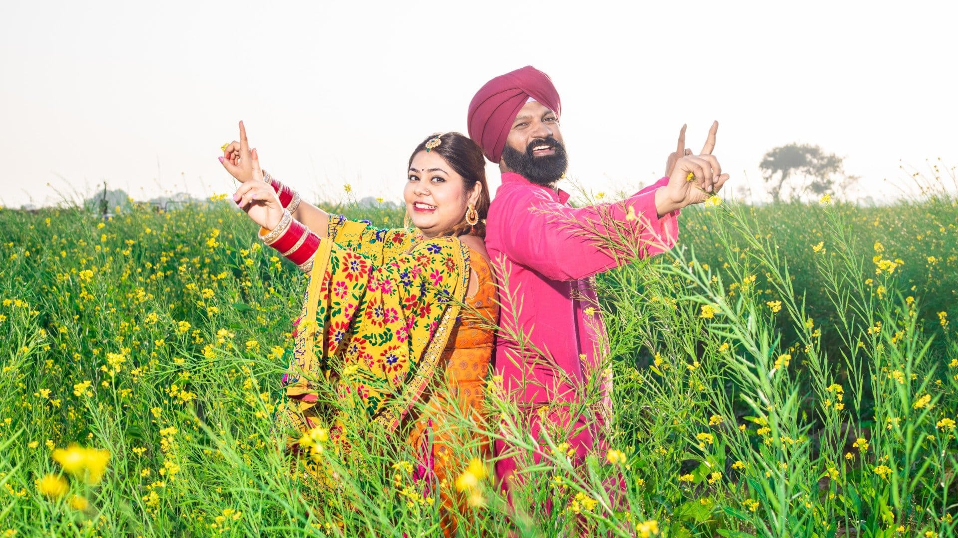 Lohri 2026 Special Photoshoot Ideas Trending couple pose ideas for married people