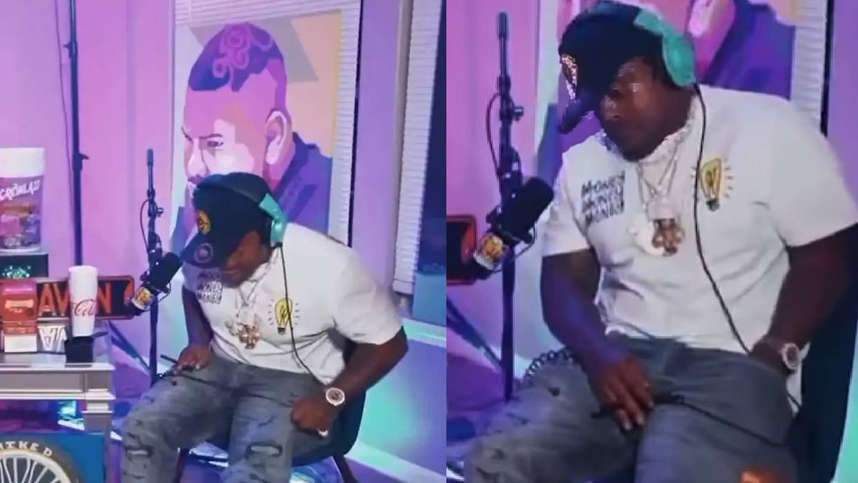 Rapper OG 2 LOW Accidentally Shoots His Thigh by firing gun During Live Podcast with Mike D video viral