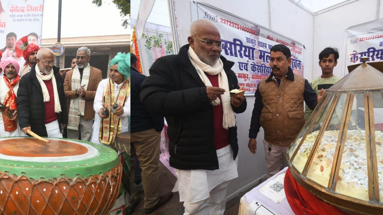 Cabinet minister Swatantra Dev Singh in Amar Ujala Sangam.