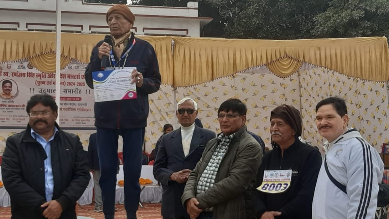 Athletics 97 year old freedom fighter Tilakraj won gold 100 meter race Read sports news