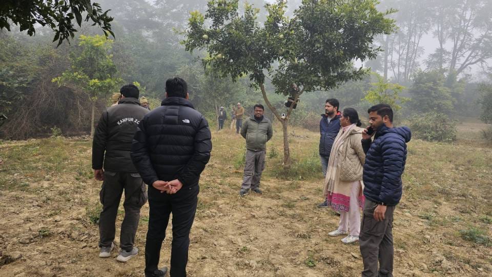 forest department also tried honeytrap to catch tiger in Lucknow but unsuccessful caught 10th prey near cage
