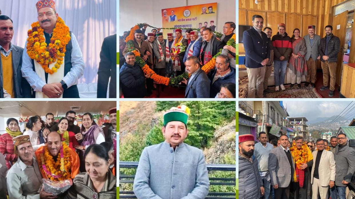 Himachal BJP elected presidents in six districts in Himachal Pradesh