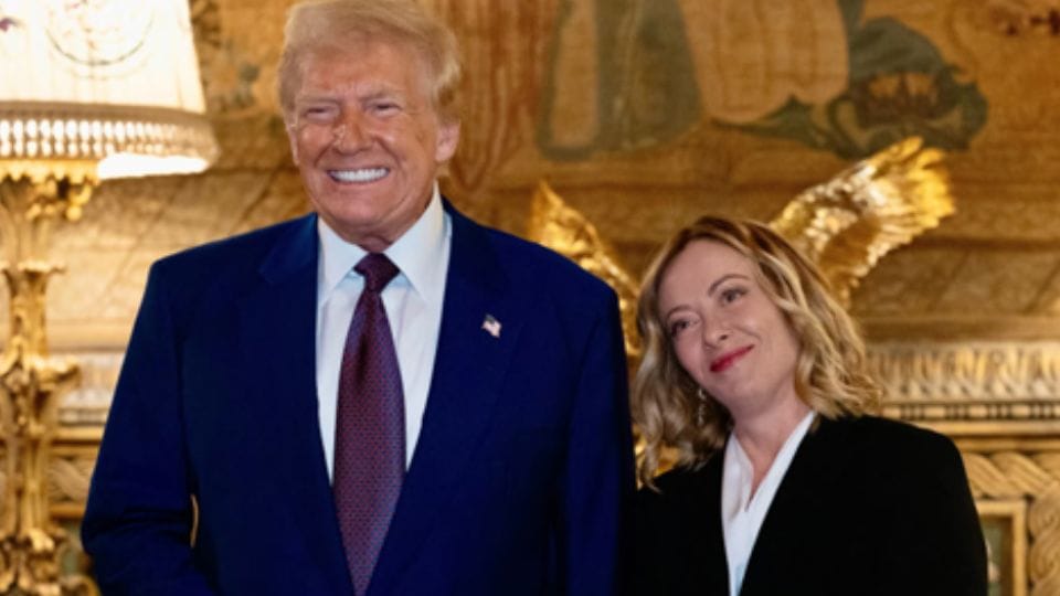 Donald Trump says he's in no hurry to end tariffs, holds talks with Italy's Meloni