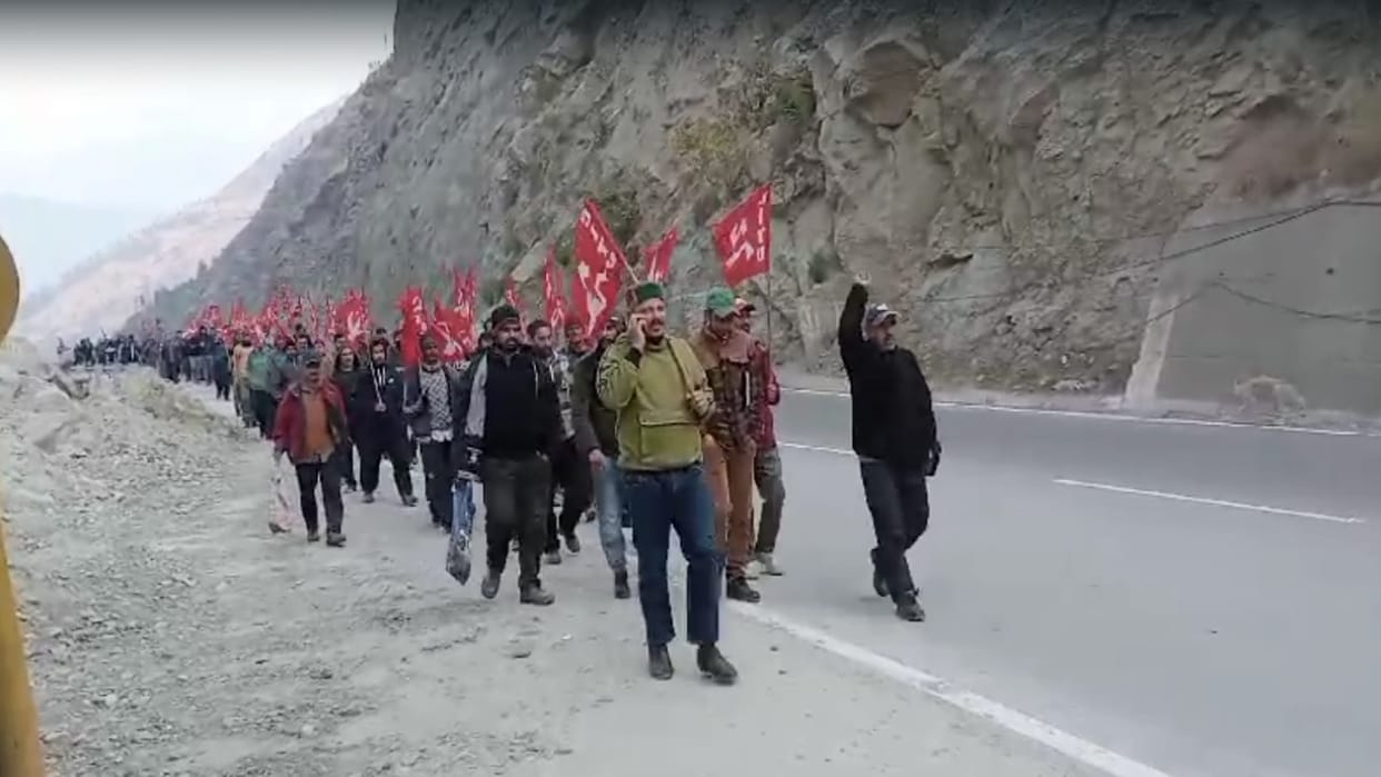 Luhri Hydro Electric Project Workers Union stopped work