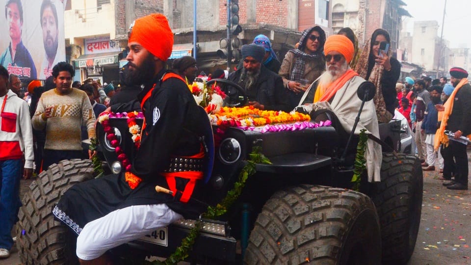 Nagar Kirtan started from Gurdwara Maithan on occasion of Prakash Parv of Shri Guru Govind Singh