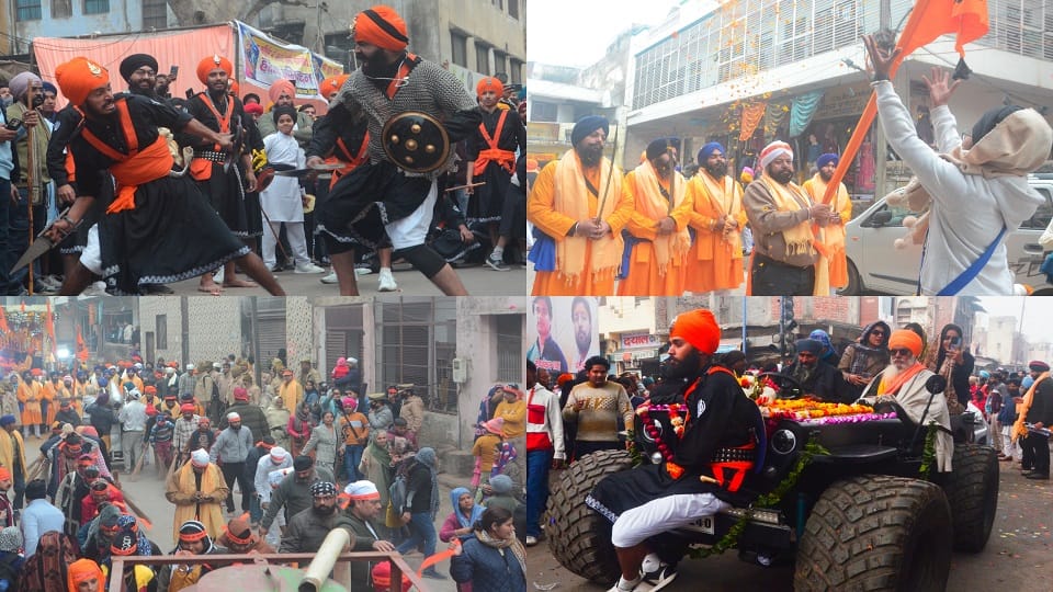 Nagar Kirtan started from Gurdwara Maithan on occasion of Prakash Parv of Shri Guru Govind Singh