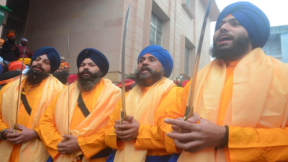 Nagar Kirtan started from Gurdwara Maithan on occasion of Prakash Parv of Shri Guru Govind Singh