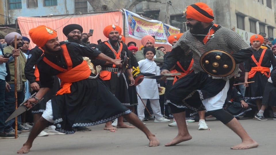 Nagar Kirtan started from Gurdwara Maithan on occasion of Prakash Parv of Shri Guru Govind Singh