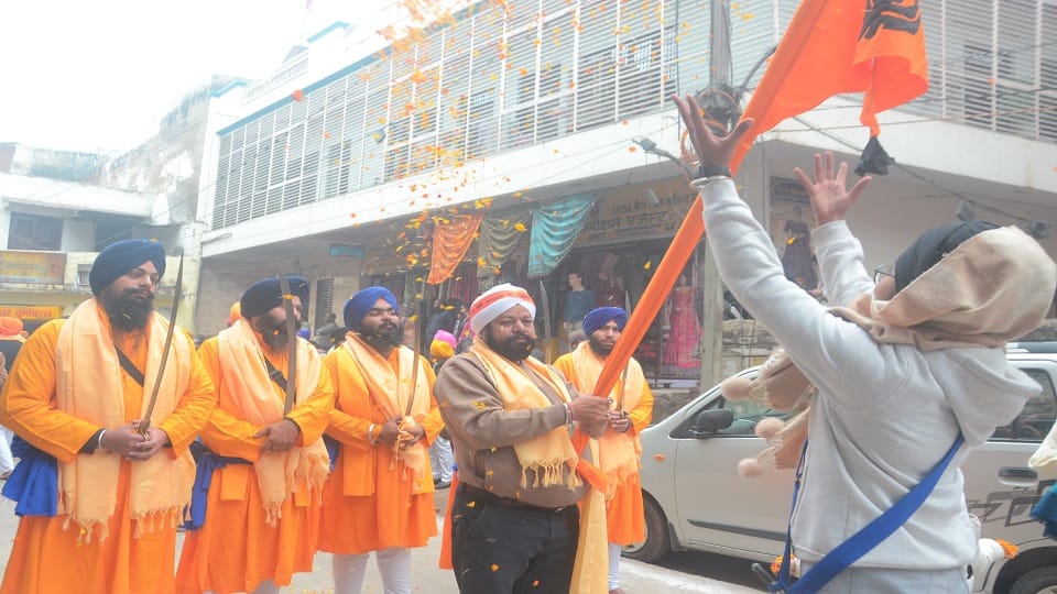 Nagar Kirtan started from Gurdwara Maithan on occasion of Prakash Parv of Shri Guru Govind Singh