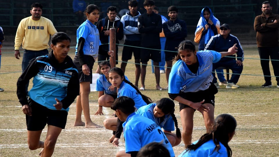 Senior National Kho Kho Championship in PU Chandigarh girls defeated Himachal