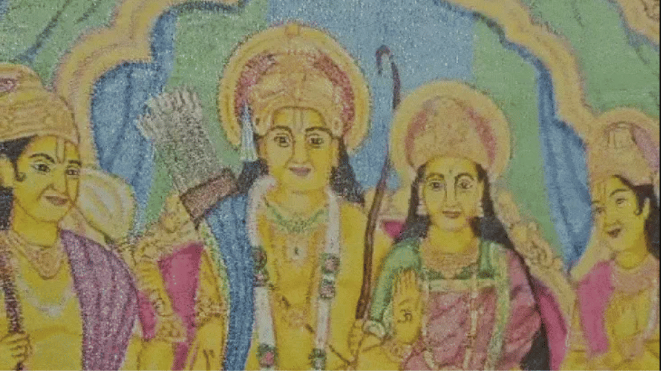 Indore news Anjani Porwal Ram bhagwan Darbar Painting
