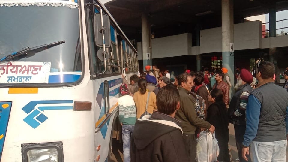 Buses strike in Punjab rush in ISBT Chandigarh CTU buses are full