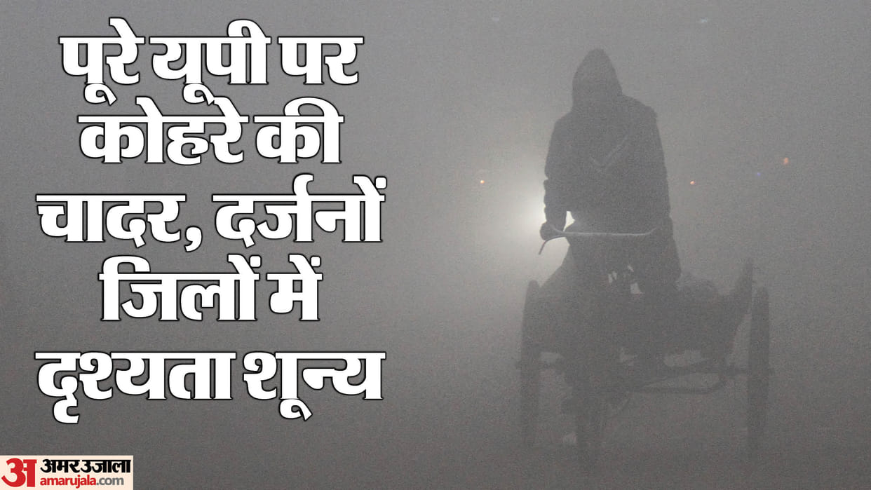 UP Weather Alert Dense Fog Grips State Bone-Chilling Cold Wave Rain Likely in Some Districts UP News