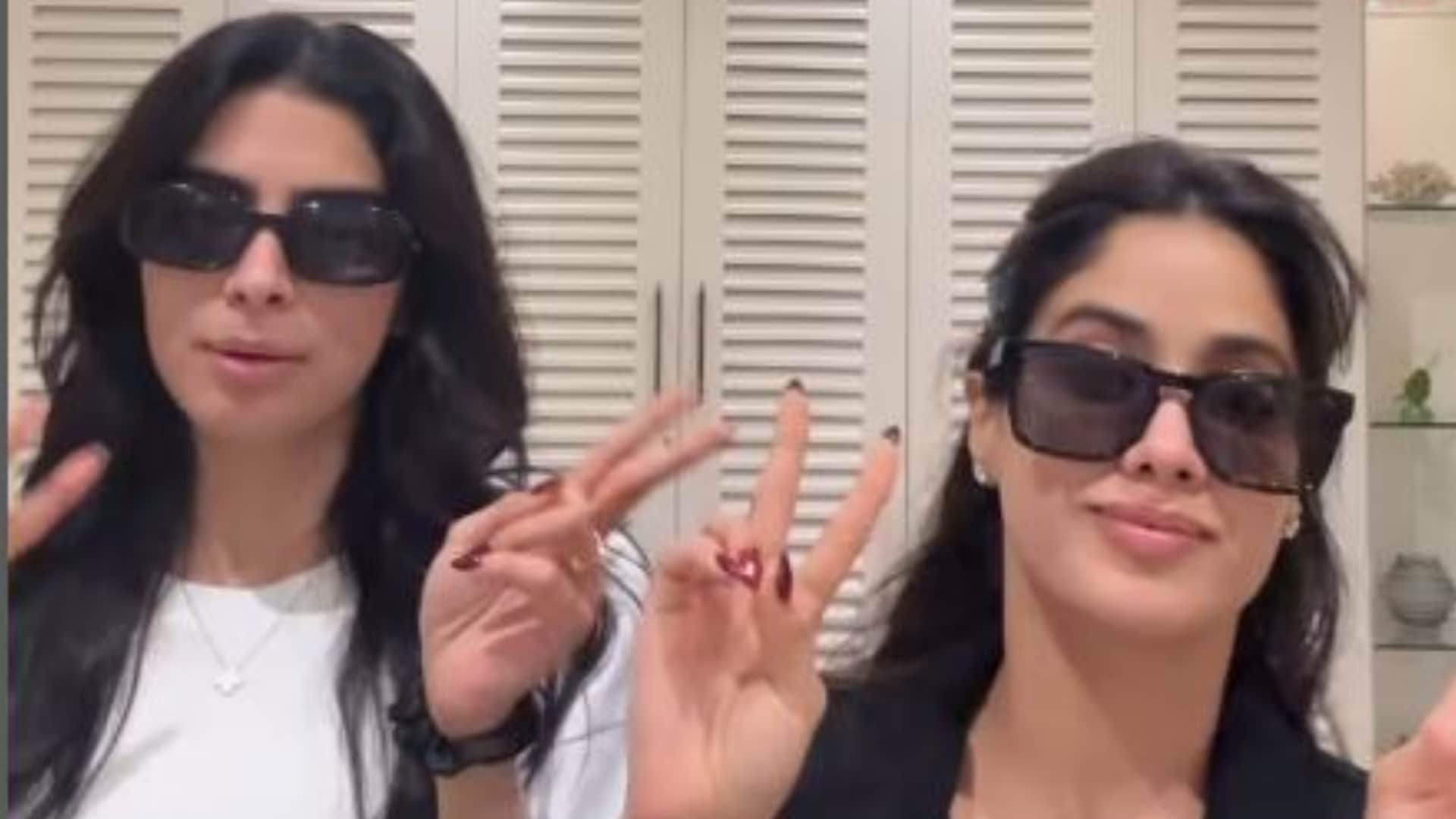 Janhvi Khushi Kapoor Drop Fun Video On Loveyapa Song Boney Kapoor Wins Hearts watch viral