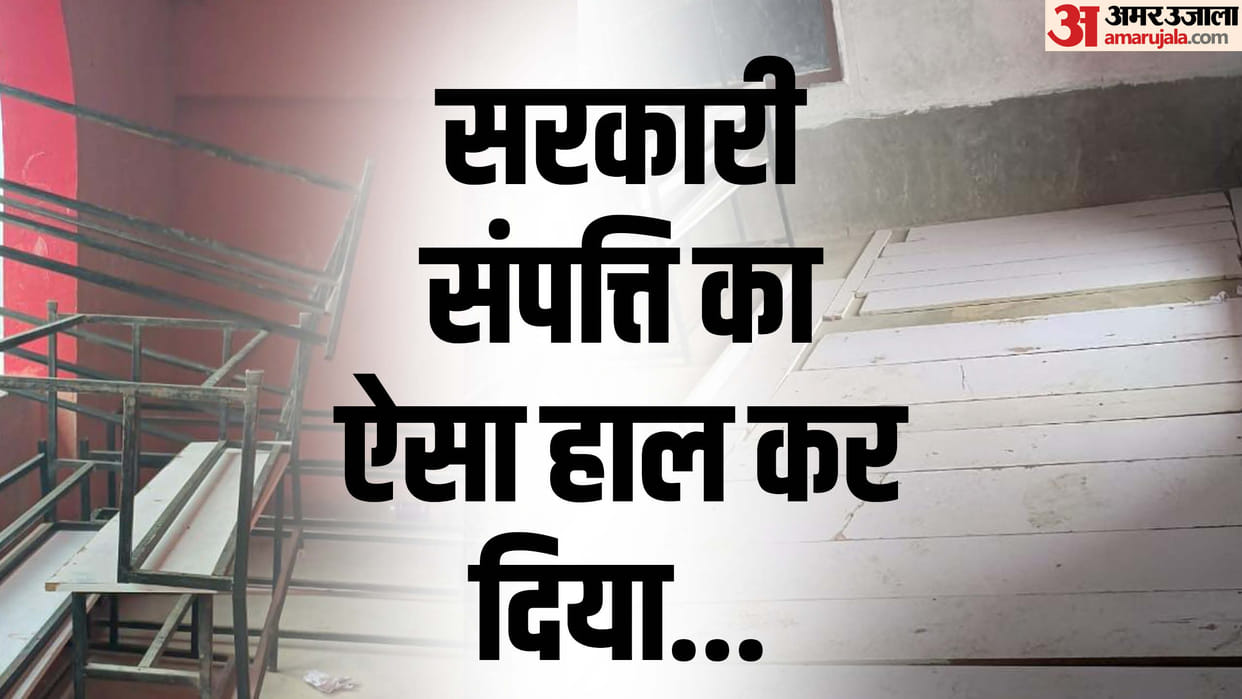 Bihar: Bed made by breaking bench-desk of government school in Vaishali: Security personnel