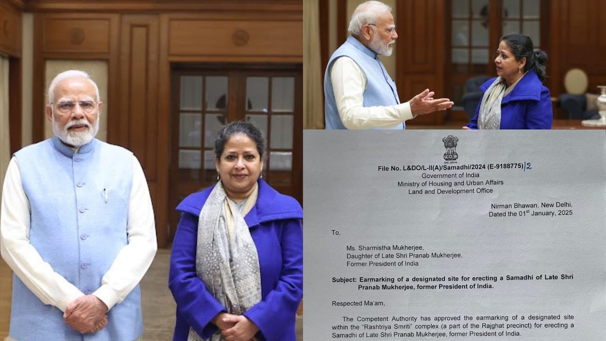 Central Govt will build the memorial of former President Pranab Mukherjee, Sharmishtha Mukherjee met PM Modi