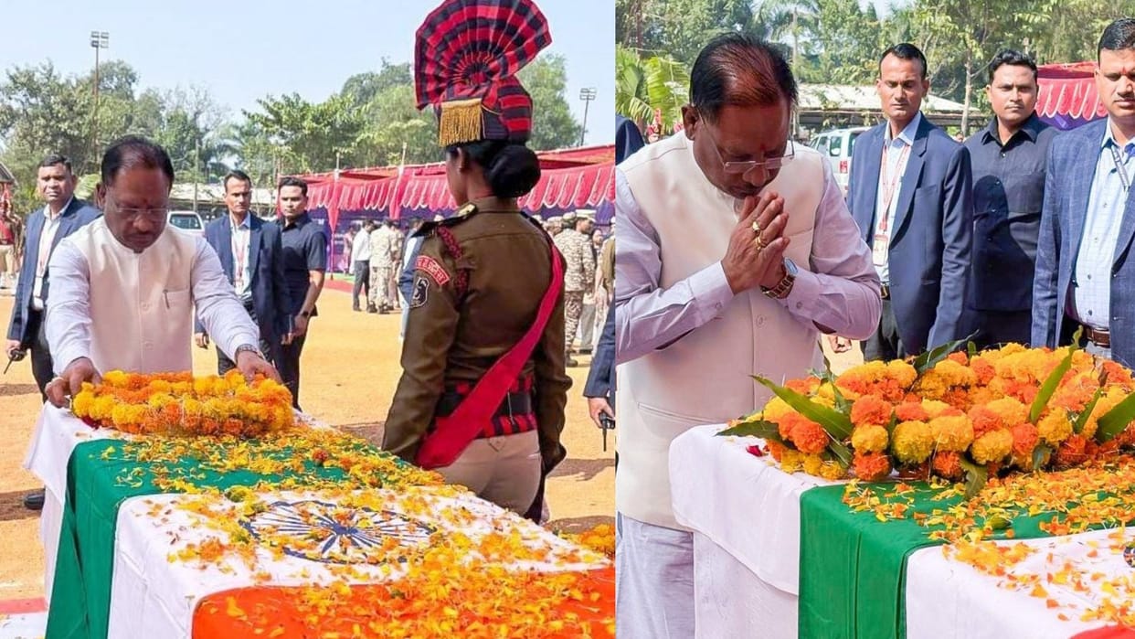CM Vishnudeo sai got emotional during martyred soldiers Families meet