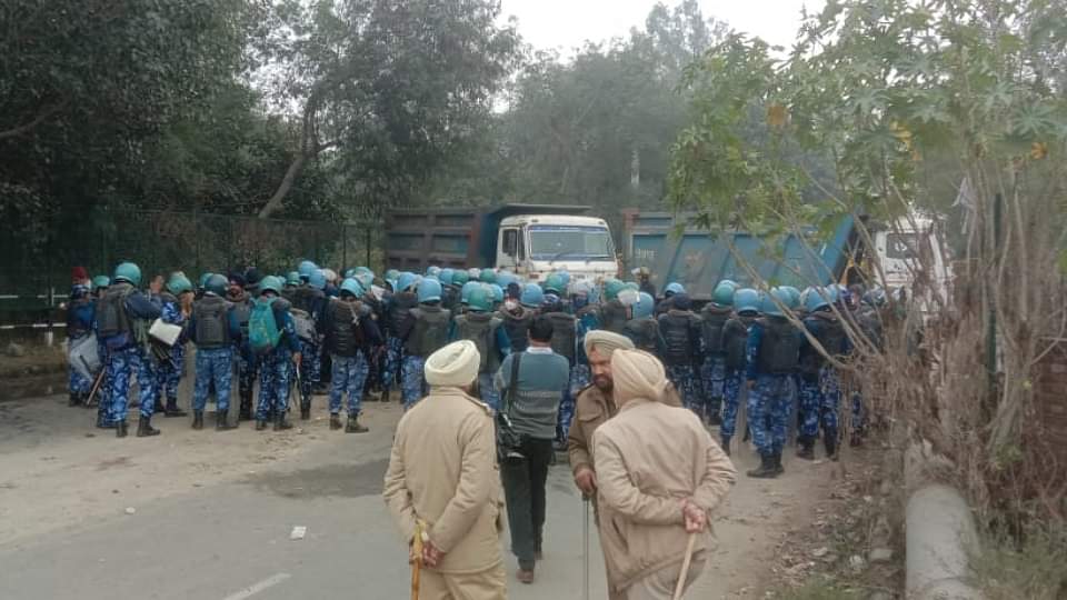 Photos of Clash between quami insaf morcha and police in chandigarh