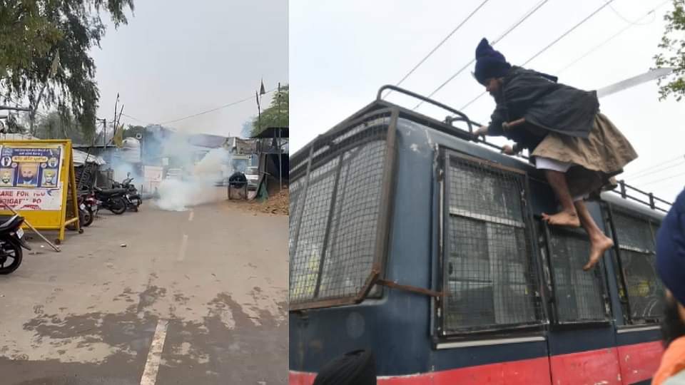 Photos of Clash between quami insaf morcha and police in chandigarh