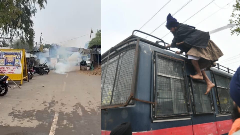 Photos of Clash between quami insaf morcha and police in chandigarh