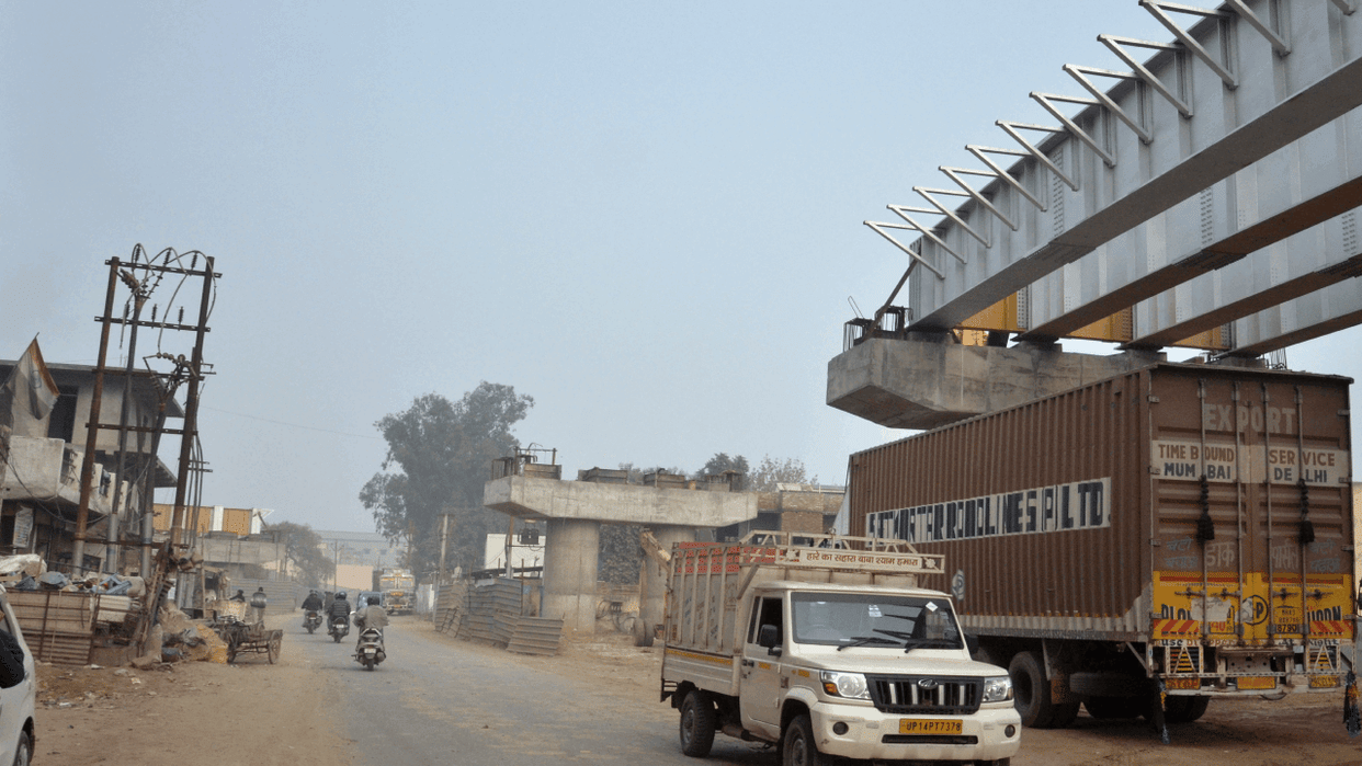railway over bridge being constructed near Roza Jalalpur village Gn West will open in March