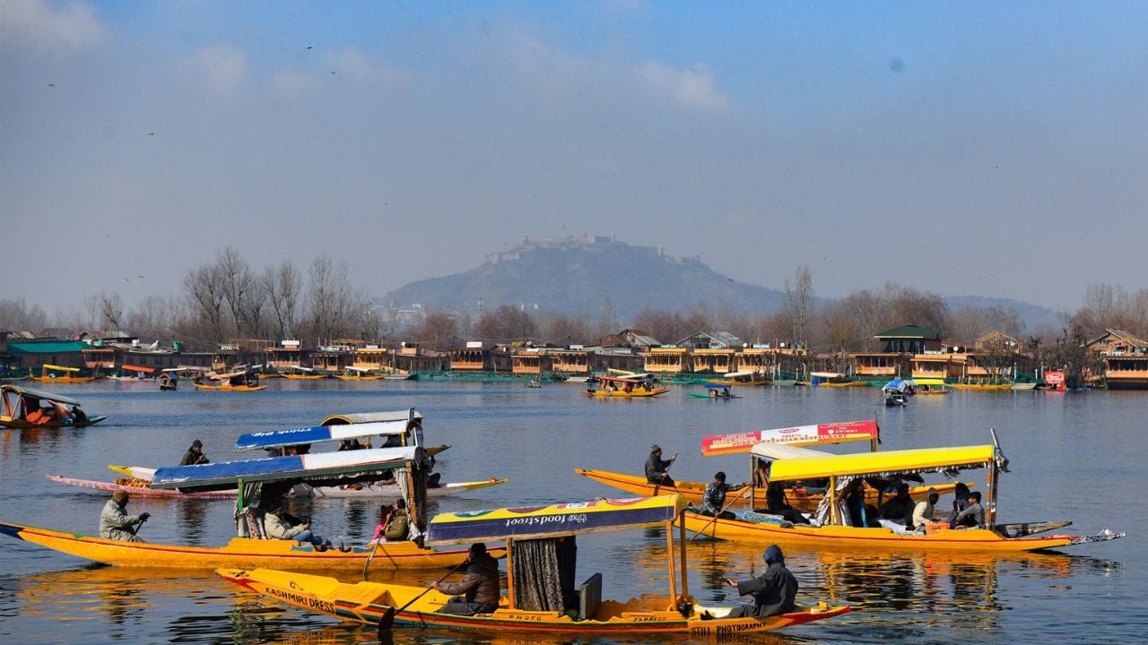Srinagar Shikara: Tourists lost in Shikara ride, beauty of Kashmir spread in the sun on Dal Lake, see pictures