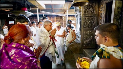 श्री मंजूनाथ मंदिर में उपराष्ट्रपति जगदीप धनखड़