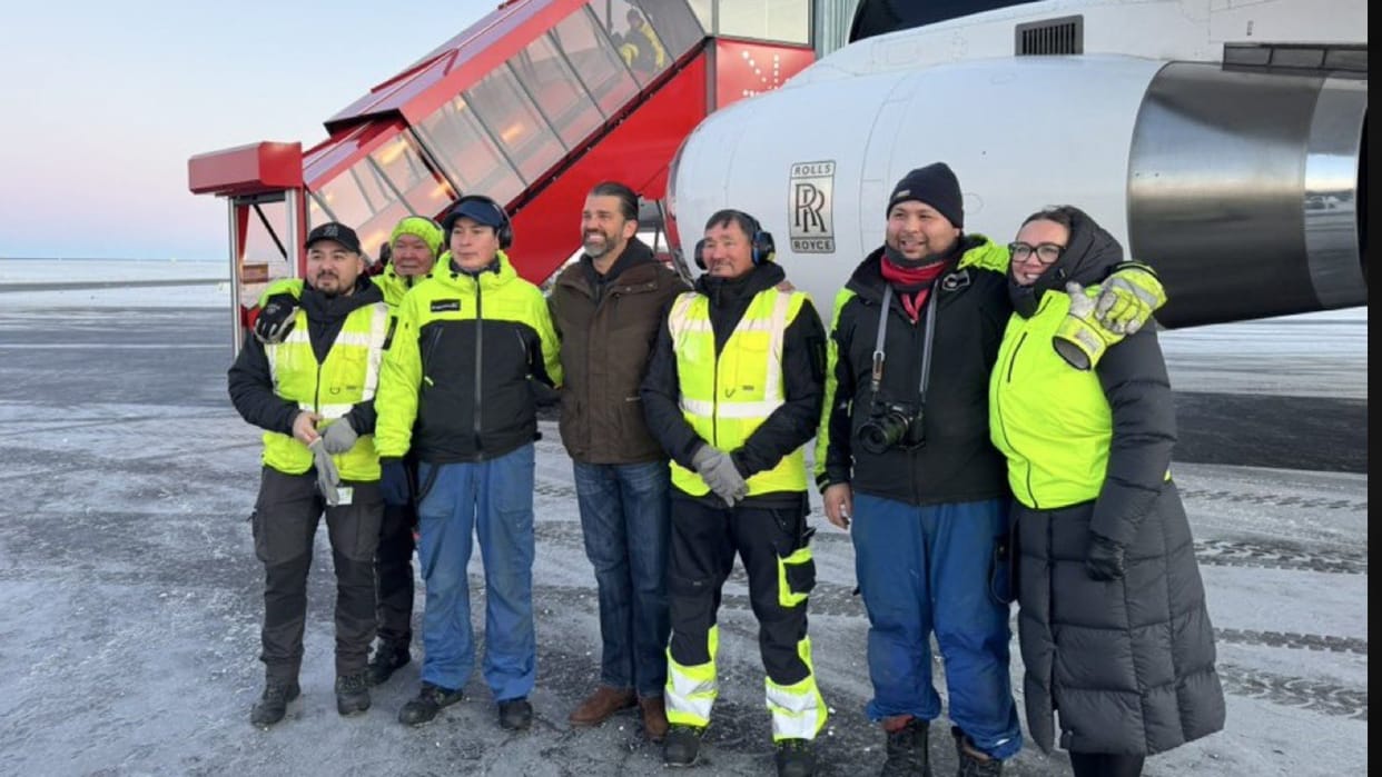 Donald Trump Jr arrives in Greenland after his father said US should own Danish territory