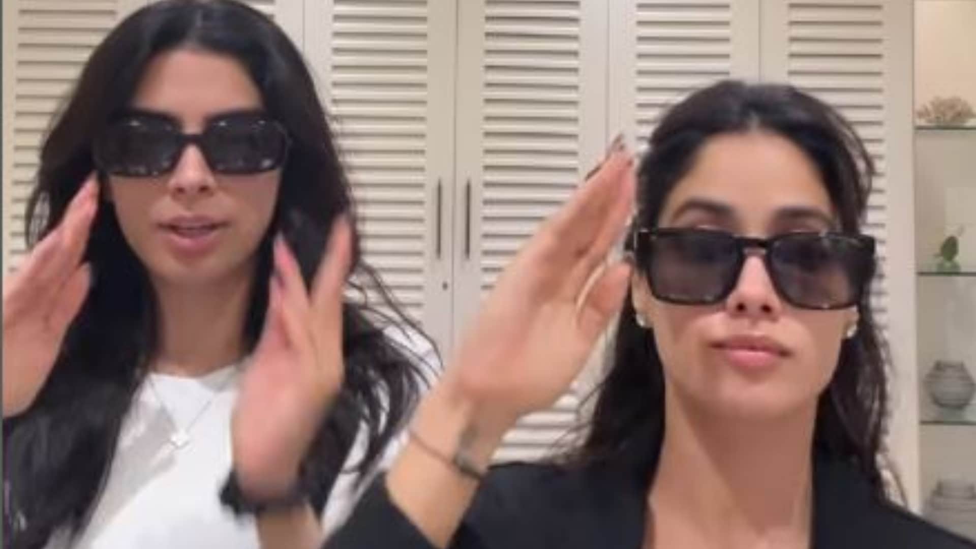 Janhvi Khushi Kapoor Drop Fun Video On Loveyapa Song Boney Kapoor Wins Hearts watch viral