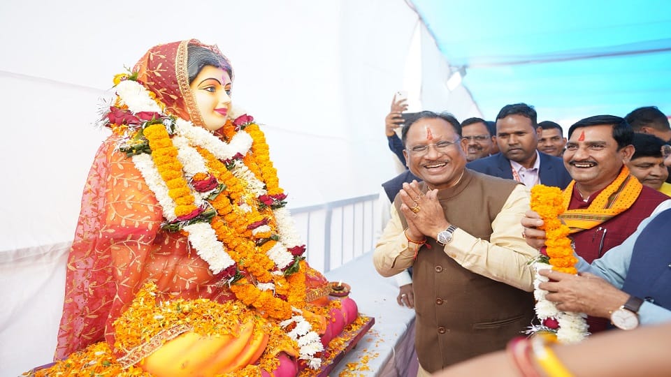 Chief Minister Vishnudev Sai announced grand bronze statue of Bhaktin Mata will be built in Rajim