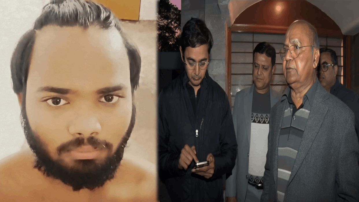 Robbery in businessman house after taking an old couple hostage kavi nagar