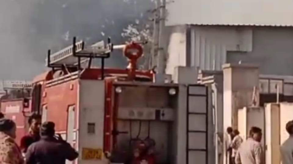 fire breaks out in firecracker warehouse in Uklana
